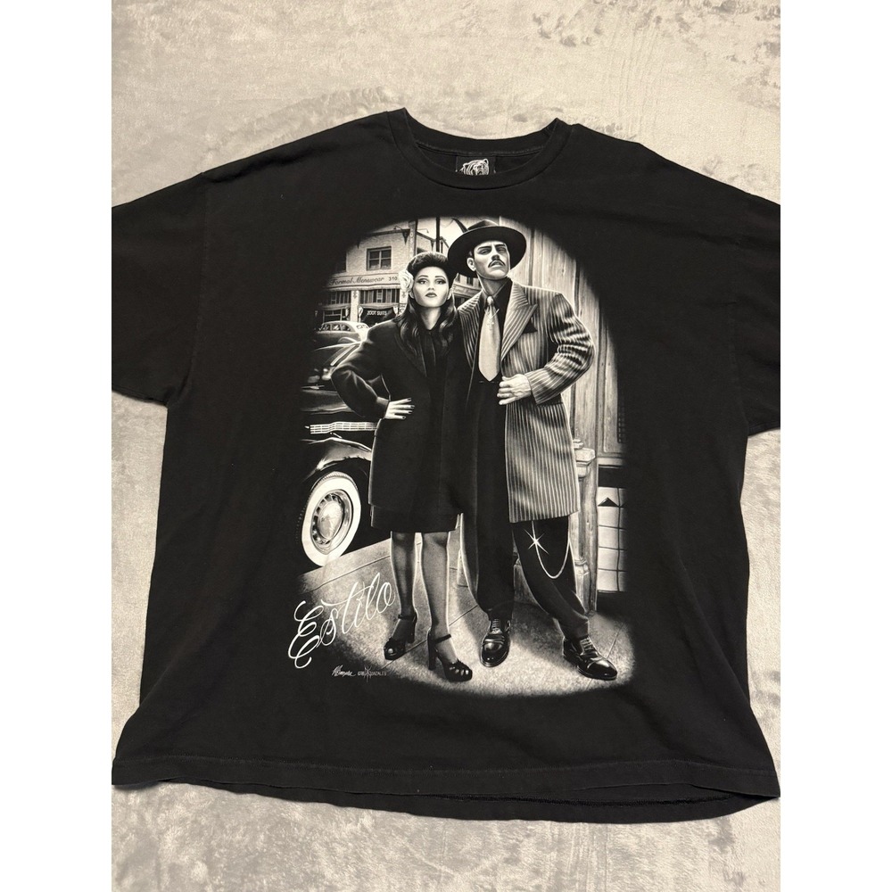DGA T Shirt Mens‎ 3XL Black Estilo 2018 Chicano Graphic Print Art Tee